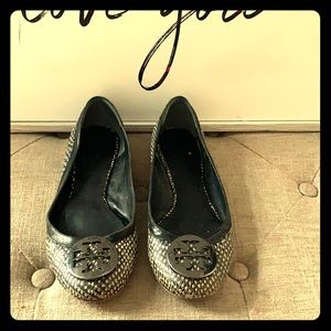 Tory Burch Metallic Flats
